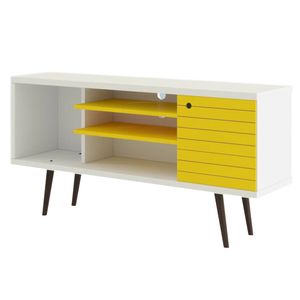 Rack TV 55'' Safira blanco/amarillo