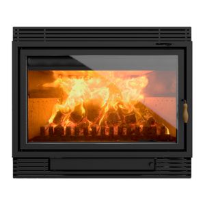 Estufa a leña 30000W Chimenea 1100 negro