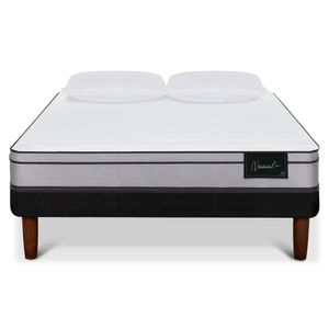 Cama europea 2 plazas Nuvola + 2 almohadas