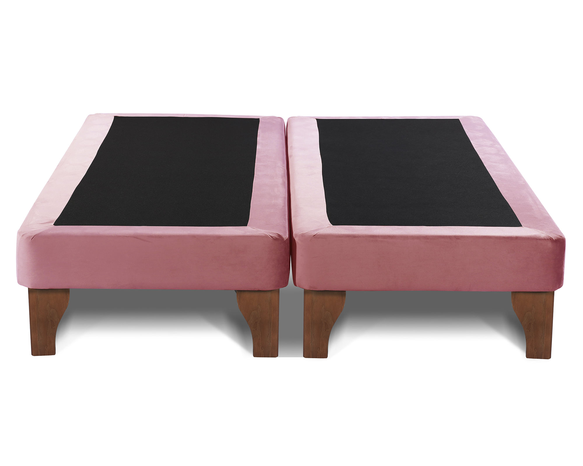 Base cama europea 2 plazas base dividida Zen rosa