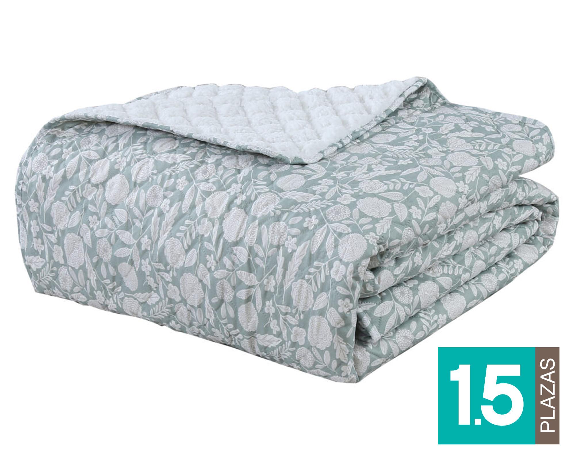 Quilt sherpa Jardín 1.5 plazas