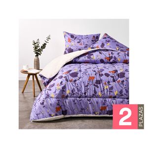 Plumón sherpa Sthopy morado 2 Plazas