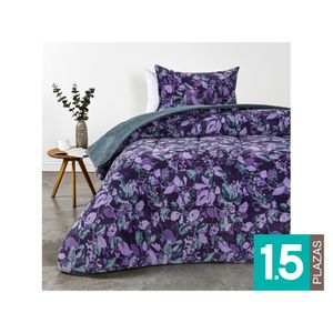 Plumón sherpa Iris morado 1.5 plazas