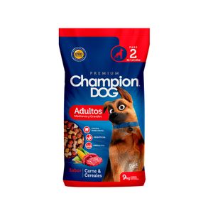 Alimento perro 9 kg carne y cereales Champion Dog