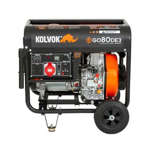 Generador eléctrico a diésel trifásico 6500W GO80DE3  Kolvok