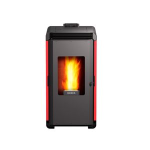 Estufa a pellet 9000W Hera+ rojo Bosca