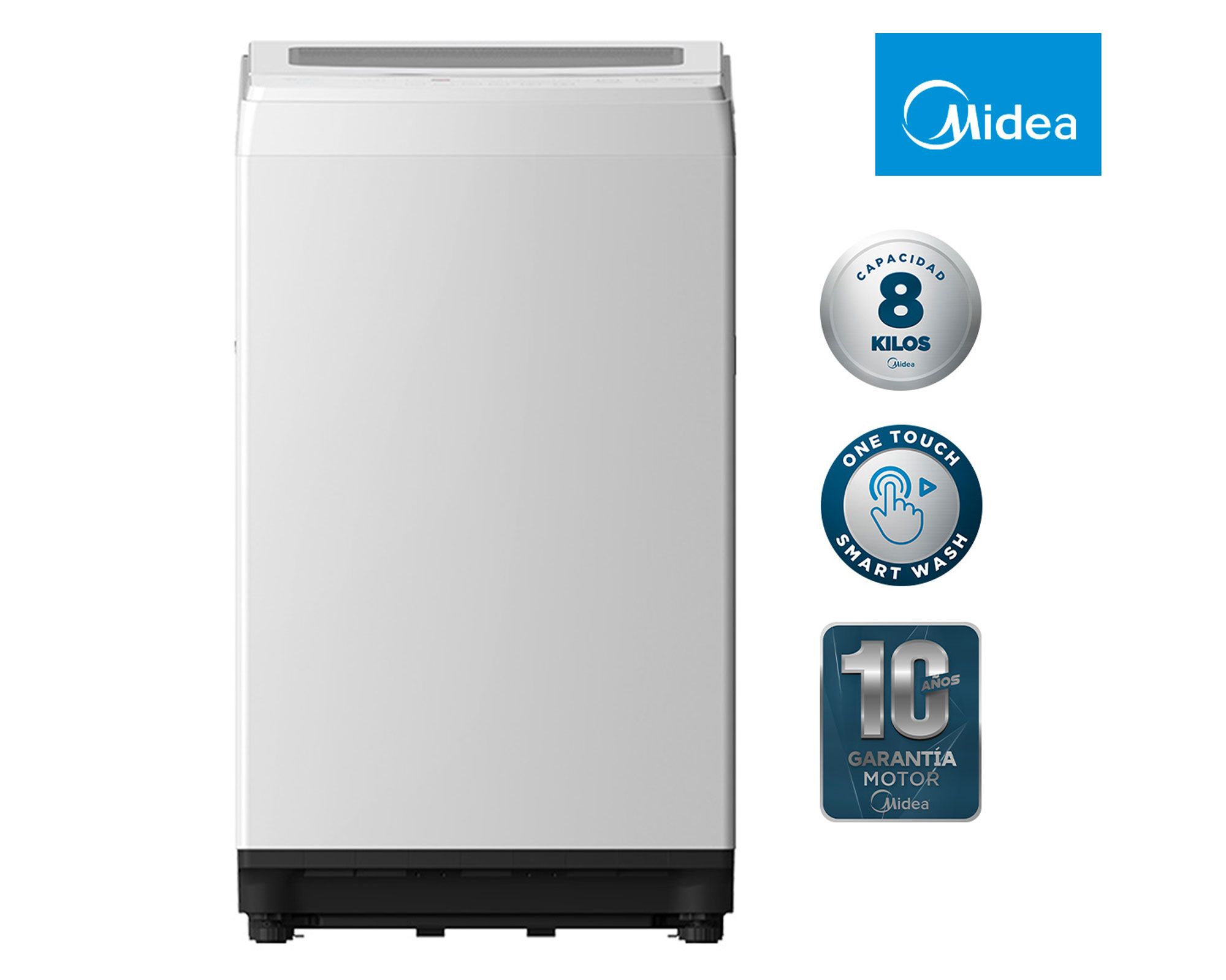 Lavadora carga superior 8 kg MLS-08BE04N Midea