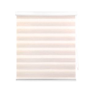 Cortina roller zebra 150x165 cm textura beige Cotidiana