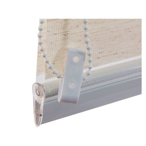 Cortina roller zebra 150x165 cm textura beige Cotidiana